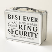 Ring Bearer Security Box Metall Brotdose (Rückseite)