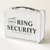 Ring Bearer Security Box Metall Brotdose (Rückseite)