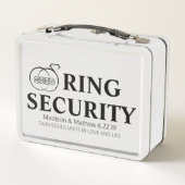 Ring Bearer Security Box Metall Brotdose (Rückseite)