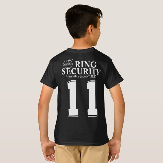 Ring Bearer Security T-Shirt (Schwarz voll)