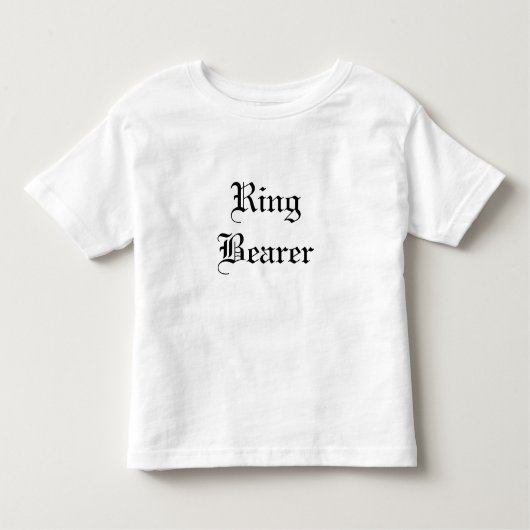 Ring Bearer T - Shirt (Vorderseite)