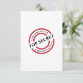 Ring Bearer Top Secret Be Our Ring Security Karte (Stehend Vorderseite)