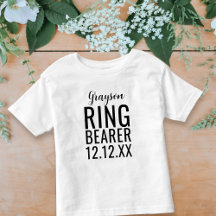 Ring Bearer Wedding Brautparty Personalisiert Baby