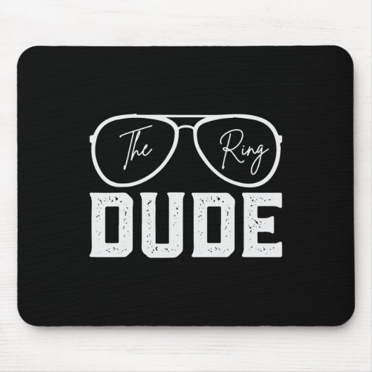 Ring Bearer Wedding Party Ring Security Typ Marri Mousepad (Vorne)