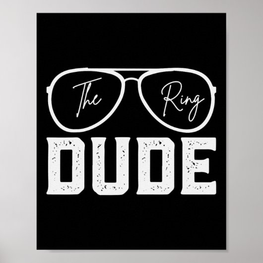 Ring Bearer Wedding Party Ring Security Typ Marri Poster (Vorne)