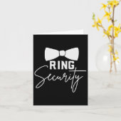 Ring Bearer Wedding Party Squad Security Typ Marr Karte (Gelbe Blume)