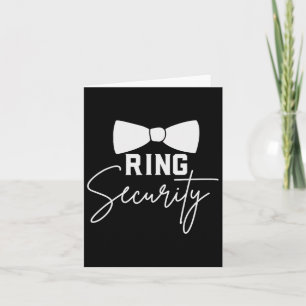 Ring Bearer Wedding Party Squad Security Typ Marr Karte