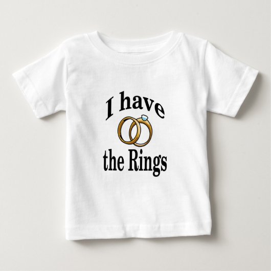 Ring Bearer Wedding Säugling Shirt (Vorderseite)
