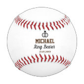 Ring Bearer Wedding Vielen Dank Baseball (Vorderseite)