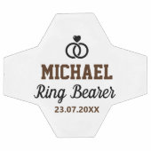 Ring Bearer Wedding Vielen Dank Fußball (Flach)