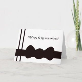 Ring Beatter Hochzeit Einladung Black Bow Krawatte