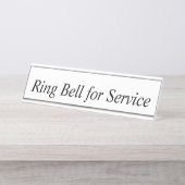 Ring Bell für den Service-Schreibtisch  Schreibtischnamensplakette (Vorderseite )