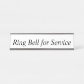 Ring Bell für den Service-Schreibtisch  Schreibtischnamensplakette (Vorderseite )