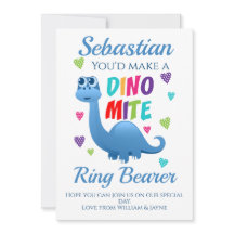 Ring Beyer Page Boy Vorschlag Dinosaur Card