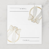 Ring-Bogen-Brautparty - Hochzeiten Platzkarten (Außenseite Aufgefaltet)