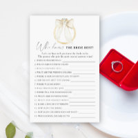 Ring & Bow Brautparty Wer die Braut am besten kenn