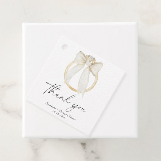 Ring Bow Sie bindet das Knoten Brautparty dank Geschenkanhänger (Beispiel)