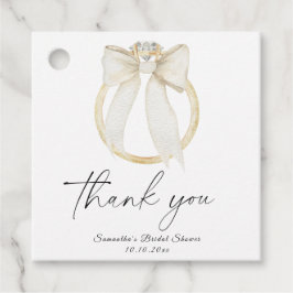 Ring Bow Sie bindet das Knoten Brautparty dank Geschenkanhänger