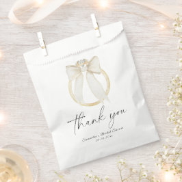 Ring Bow Sie bindet das Knoten Brautparty dank Geschenktütchen