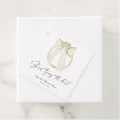 Ring Bow Sie bindet das Knoten-Brautparty Geschenkanhänger (Beispiel)