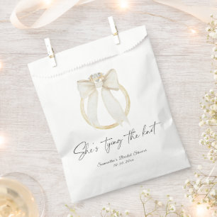 Ring Bow Sie bindet das Knoten-Brautparty Geschenktütchen