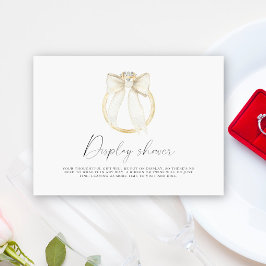 Ring-Bugs-Brautparty Display Dusche Begleitkarte