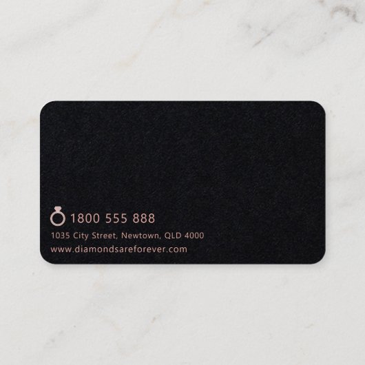 Ring Business Card Visitenkarte (Rückseite)