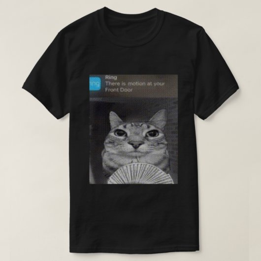 Ring Cat mit Motion Meme T - Shirt (Design vorne)