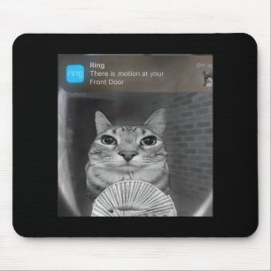 Ring Cat mit Motion Meme verflucht lustige Männer  Mousepad
