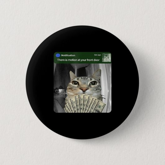 Ring Cat With Motion Meme  Button (Vorderseite)