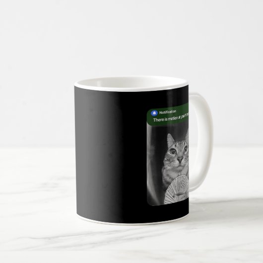 Ring Cat With Motion Meme Kaffeetasse (VorderseiteRechts)