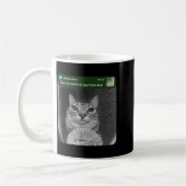 Ring Cat With Motion Meme  Kaffeetasse (Links)