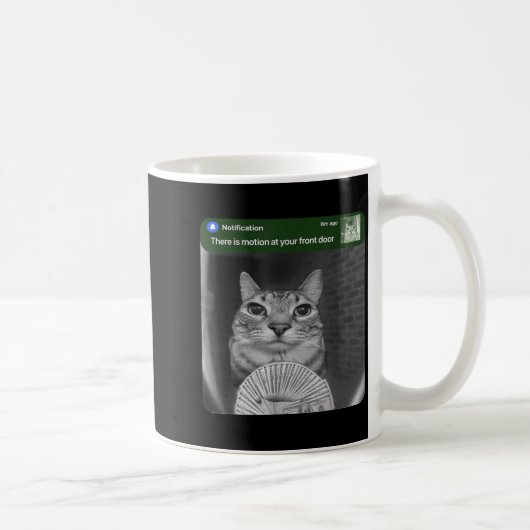 Ring Cat With Motion Meme  Kaffeetasse (Rechts)