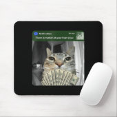Ring Cat With Motion Meme  Mousepad (Mit Mouse)