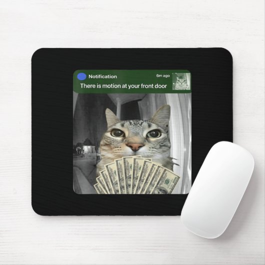 Ring Cat With Motion Meme  Mousepad (Mit Mouse)
