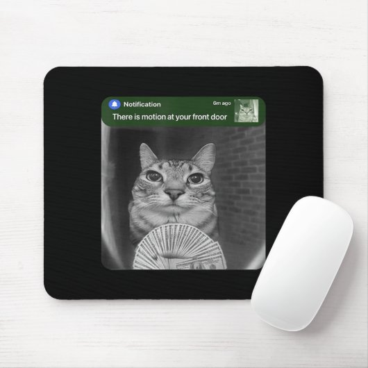 Ring Cat With Motion Meme  Mousepad (Mit Mouse)