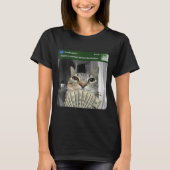 Ring Cat With Motion Meme T-Shirt (Vorderseite)
