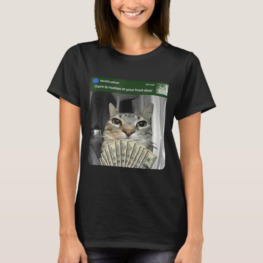 Ring Cat With Motion Meme  T-Shirt (Vorderseite)