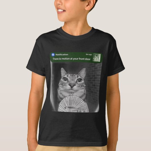 Ring Cat With Motion Meme  T-Shirt (Vorderseite)