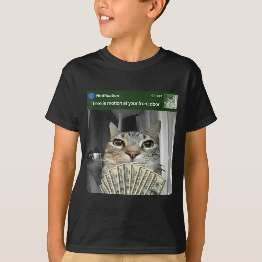 Ring Cat With Motion Meme T-Shirt (Vorderseite)