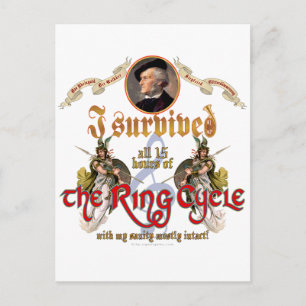 Ring Cycle Survivor Postkarte