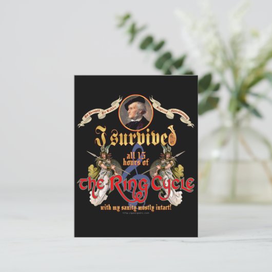 Ring Cycle Survivor Postkarte (Stehend Vorderseite)