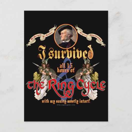 Ring Cycle Survivor Postkarte (Vorderseite)