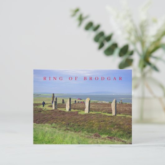 Ring der Brodgar-Ansicht Postkarte (Stehend Vorderseite)