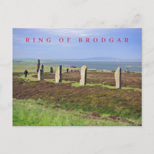 Ring der Brodgar-Ansicht Postkarte (Vorderseite)
