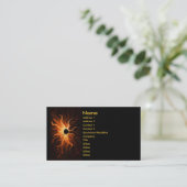 Ring der Feuer-Visitenkarte Visitenkarte (Stehend Vorderseite)