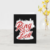 Ring der Glocke Philadelphia City Retro Lover Chri Karte (Gelbe Blume)