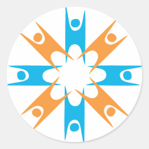 Ring der glücklichen Humanisten Runder Aufkleber