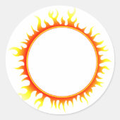 Ring des Feuers Runder Aufkleber (Vorderseite)