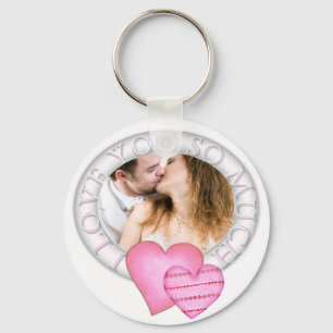 Ring des Foto-Schlüsselanhängers Liebe Valentine Schlüsselanhänger
